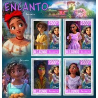 Stamps Cartoon Walt Disney Set 8 sheets