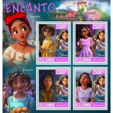 Stamps Cartoon Walt Disney Set 8 sheets