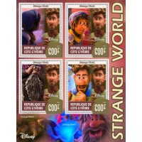 Stamps Cartoon Walt Disney Set 8 sheets