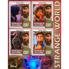 Stamps Cartoon Walt Disney Set 8 sheets