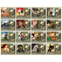 Stamps Cartoon Walt Disney Set 16 stamps