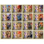 Stamps Cartoon Walt Disney Set 16 stamps