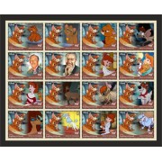 Stamps Cartoon Walt Disney Set 16 stamps