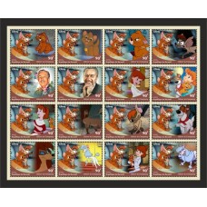 Stamps Cartoon Walt Disney Set 16 stamps