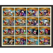 Stamps Cartoon Walt Disney Set 16 stamps