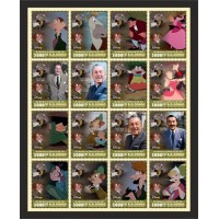 Stamps Cartoon Walt Disney Set 16 stamps