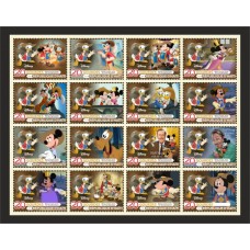 Stamps Cartoon Walt Disney Set 16 stamps