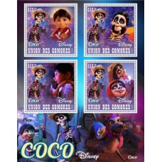 Stamps Cartoon Walt Disney Set 8 sheets