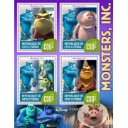 Stamps Cartoon Walt Disney Set 8 sheets