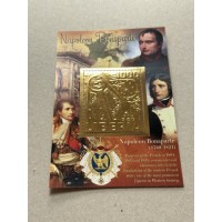 Stamps Napoleon 10 blocks Foil. Bronze.