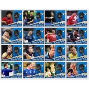 Stamps Table tennis  Set 16 stamps