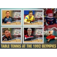 Stamps Olympic Games Table tennis Set 8 sheets