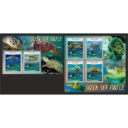 Stamps Fauna Sea Turtles Set 2 sheets