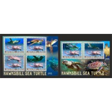 Stamps Fauna Sea Turtles Set 2 sheets