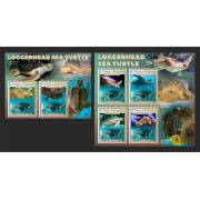 Stamps Fauna Sea Turtles Set 2 sheets