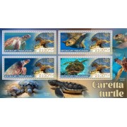Stamps Fauna Sea Turtles Set 2 sheets