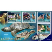Stamps Fauna Sea Turtles Set 2 sheets