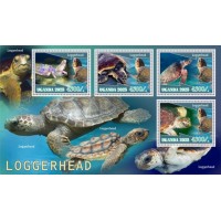 Stamps Fauna Sea Turtles Set 2 sheets