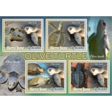 Stamps Fauna Sea Turtles Set 2 sheets