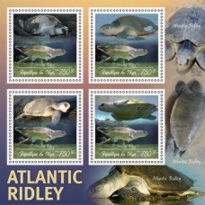 Stamps Fauna Sea Turtles Set 2 sheets