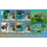 Stamps Fauna Sea Turtles Set 2 sheets