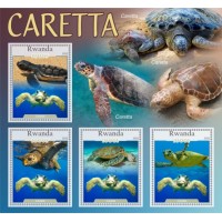 Stamps Fauna Sea Turtles Set 2 sheets