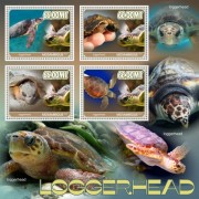 Stamps Fauna Sea Turtles Set 2 sheets