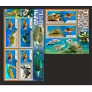 Stamps Fauna Sea Turtles Set 2 sheets