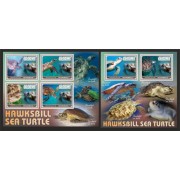 Stamps Fauna Sea Turtles Set 2 sheets