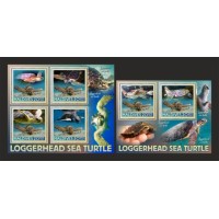 Stamps Fauna Sea Turtles Set 2 sheets