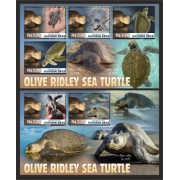 Stamps Fauna Sea Turtles Set 2 sheets
