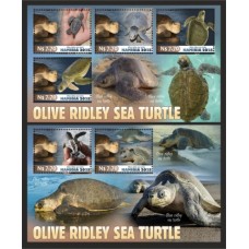 Stamps Fauna Sea Turtles Set 2 sheets Stamps Fauna Sea Turtles Set 2 sheets