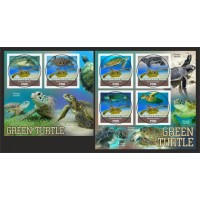 Stamps Fauna Sea Turtles Set 2 sheets Stamps Fauna Sea Turtles Set 2 sheets