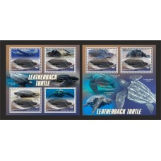 Stamps Fauna Sea Turtles Set 2 sheets Stamps Fauna Sea Turtles Set 2 sheets