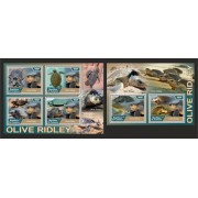 Stamps Fauna Sea Turtles Set 2 sheets
