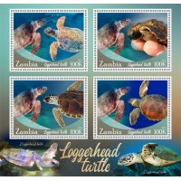 Stamps Fauna Sea Turtles Set 2 sheets