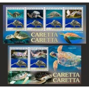 Stamps Fauna Sea Turtles Set 2 sheets Stamps Fauna Sea Turtles Set 2 sheets