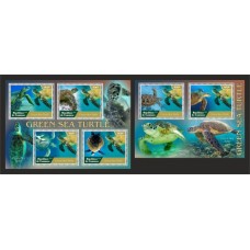 Stamps Fauna Sea Turtles Set 2 sheets Stamps Fauna Sea Turtles Set 2 sheets