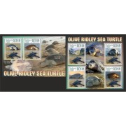 Stamps Fauna Sea Turtles Set 2 sheets Stamps Fauna Sea Turtles Set 2 sheets