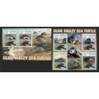 Stamps Fauna Sea Turtles Set 2 sheets Stamps Fauna Sea Turtles Set 2 sheets
