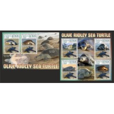 Stamps Fauna Sea Turtles Set 2 sheets Stamps Fauna Sea Turtles Set 2 sheets