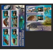 Stamps Fauna Sea Turtles Set 2 sheets