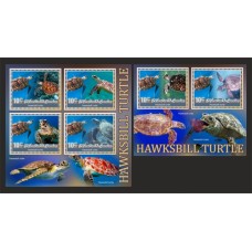 Stamps Fauna Sea Turtles Set 2 sheets