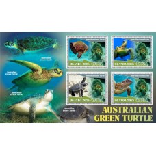 Stamps Fauna Sea Turtles Set 2 sheets