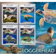Stamps Fauna Sea Turtles Set 2 sheets