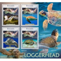Stamps Fauna Sea Turtles Set 2 sheets
