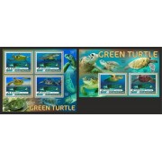 Stamps Fauna Sea Turtles Set 2 sheets