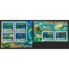 Stamps Fauna Sea Turtles Set 2 sheets