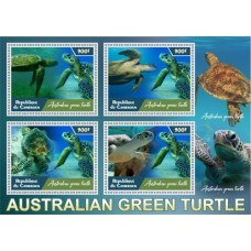 Stamps Fauna Sea Turtles Set 2 sheets