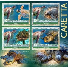 Stamps Fauna Sea Turtles Set 2 sheets